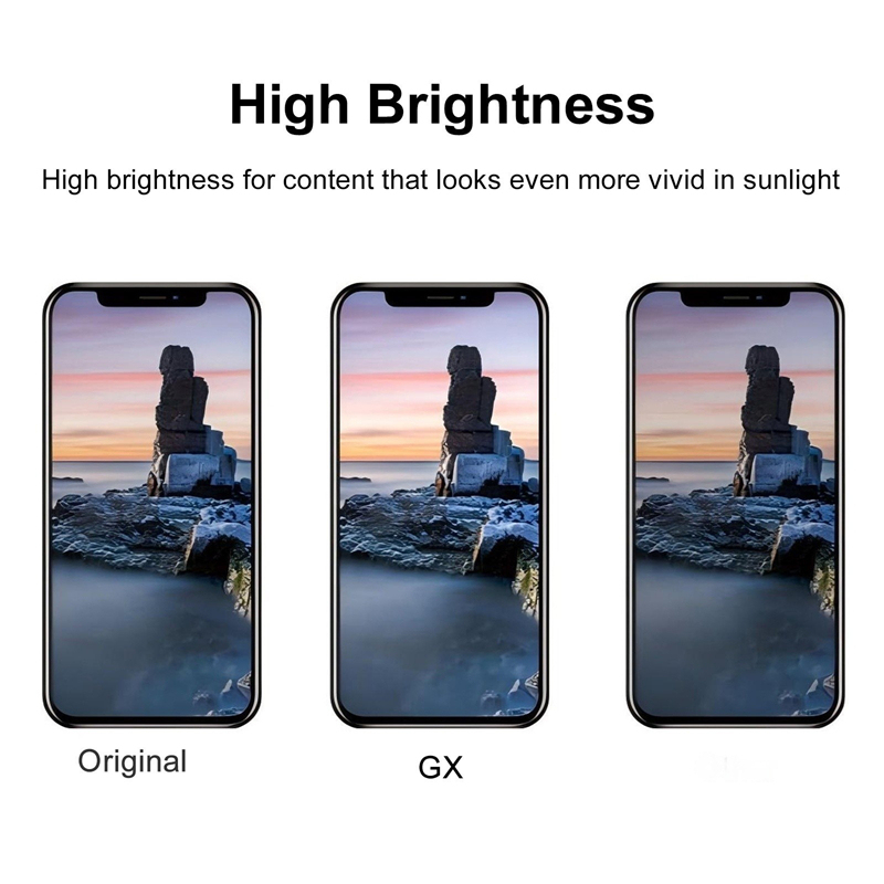 Screen Replacement for iPhone XS GX Hard OLED Black HQ