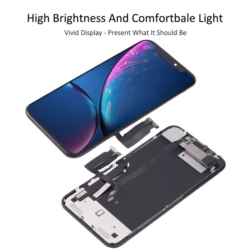 Screen Replacement for iPhone XR Black Original Refurbished