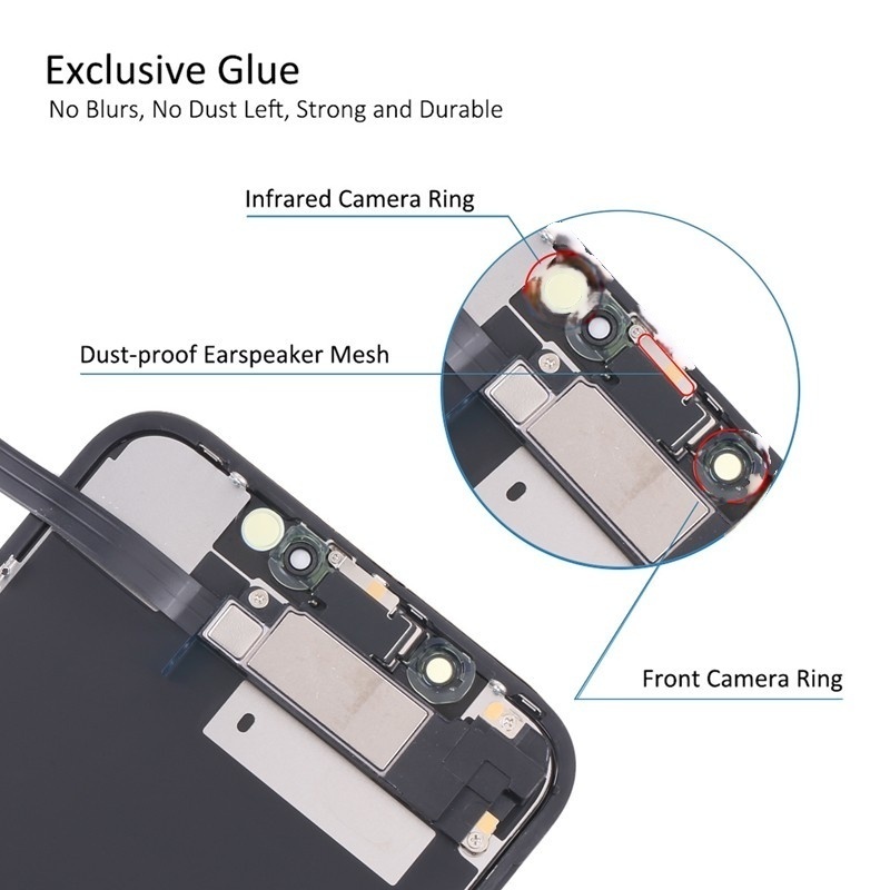 Screen Replacement for iPhone XR Black Original Refurbished