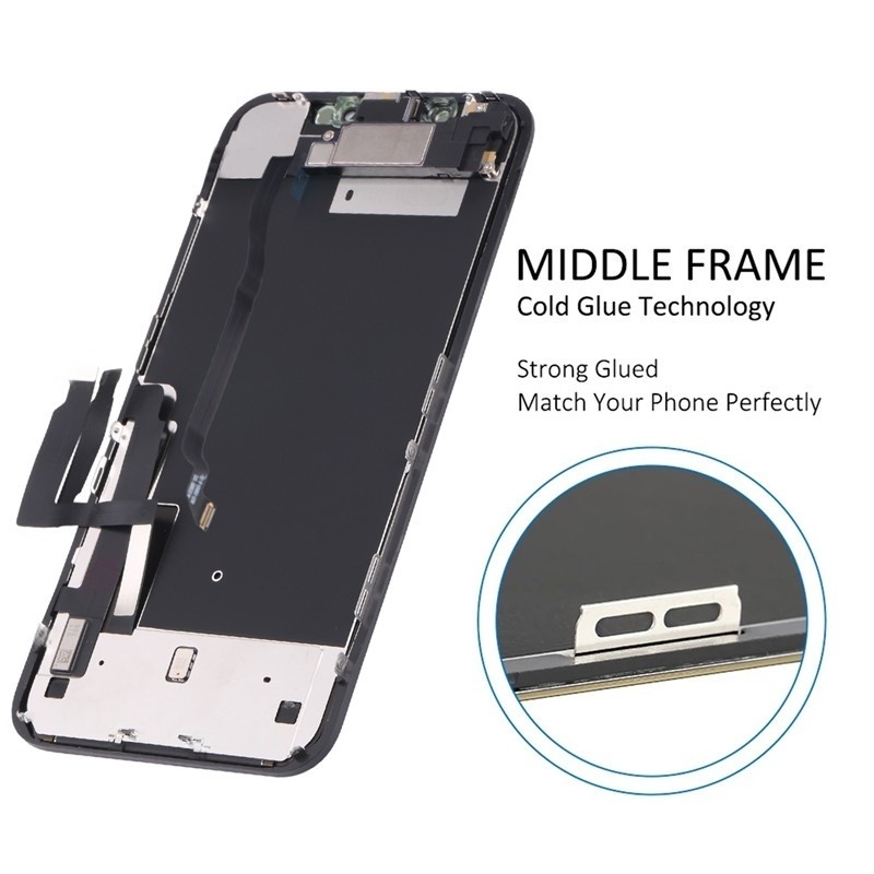 Screen Replacement for iPhone XR Black Original Refurbished