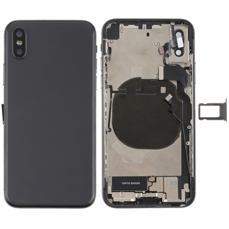 Back Cover Assembly  for iPhone X HQ (Black)