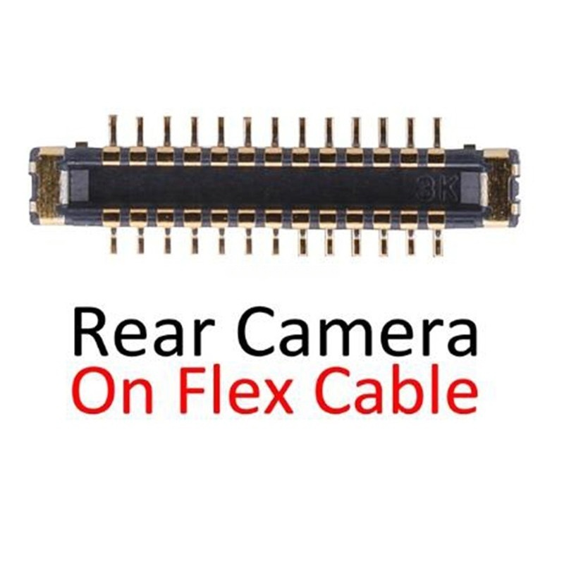 Rear Back Camera FPC Connector On Flex Cable for iPhone X Original