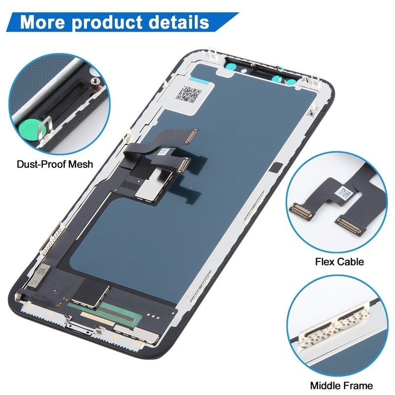 Screen Replacement for iPhone X JK Black Incell