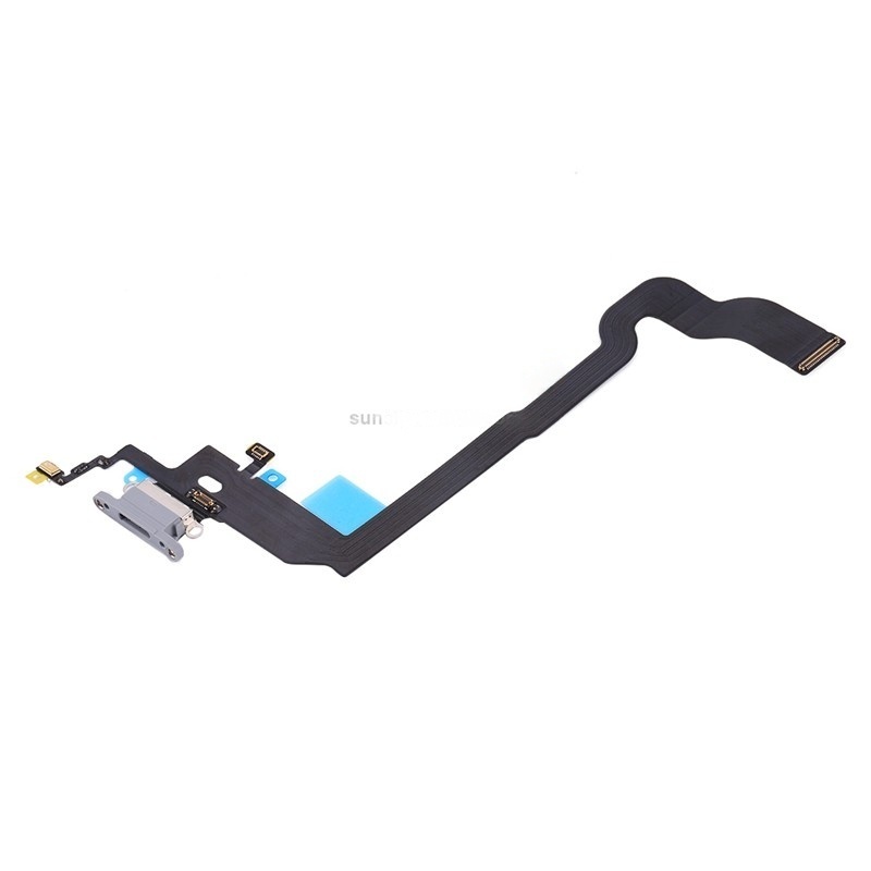 Charging Port Flex Cable for iPhone X White Original