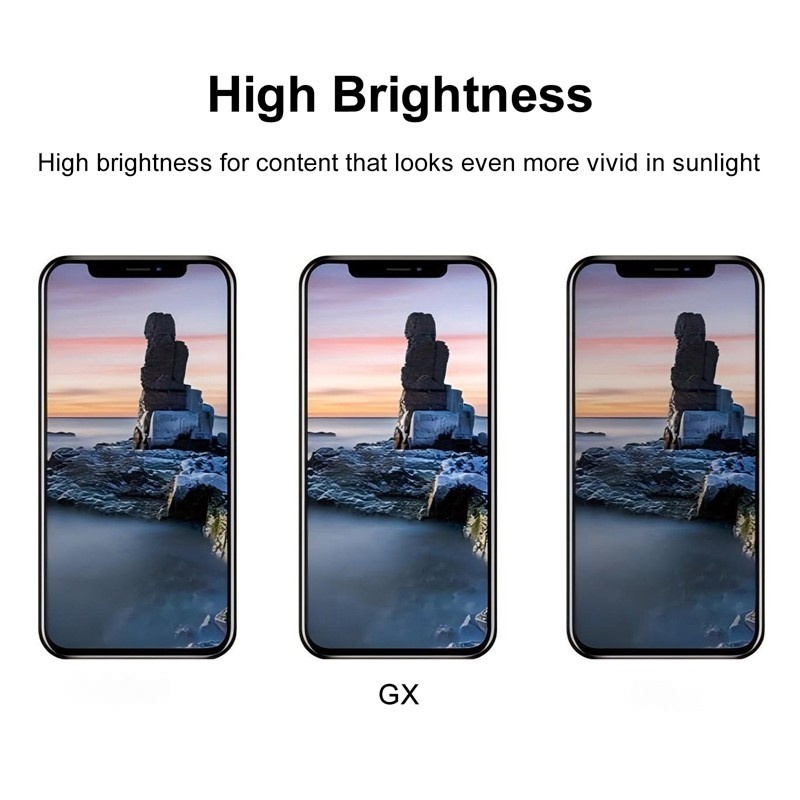 Screen Replacement for iPhone X GX Hard OLED Black HQ