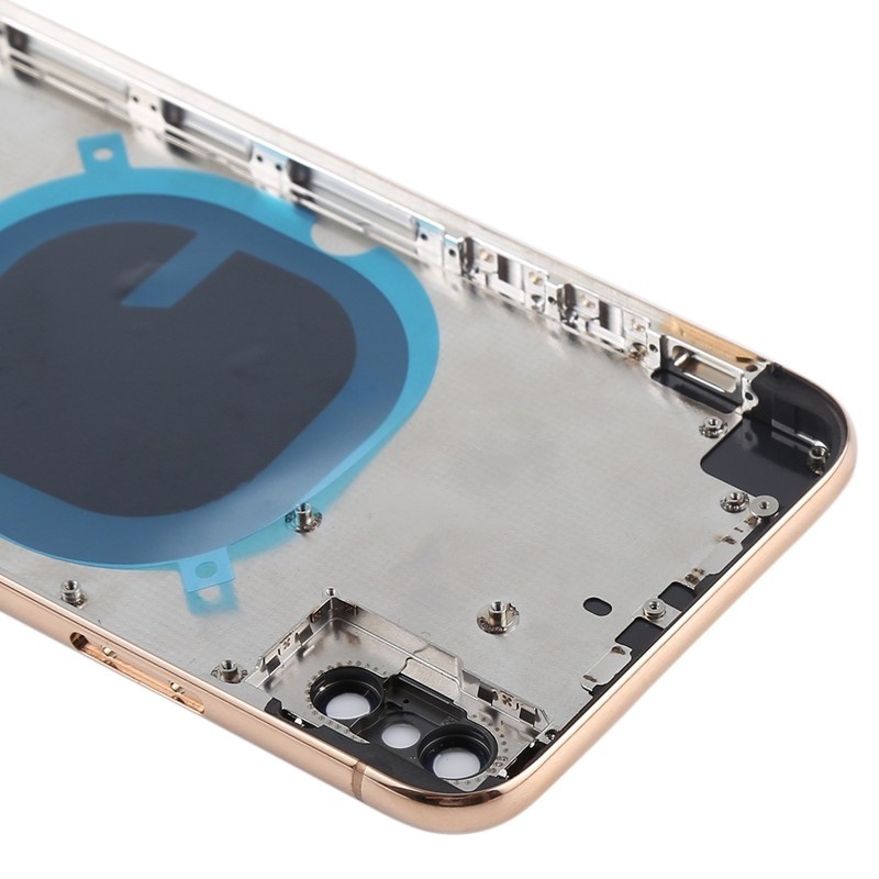 Back Cover with SIM Card Tray & Side keys for iPhone X HQ (Gold)