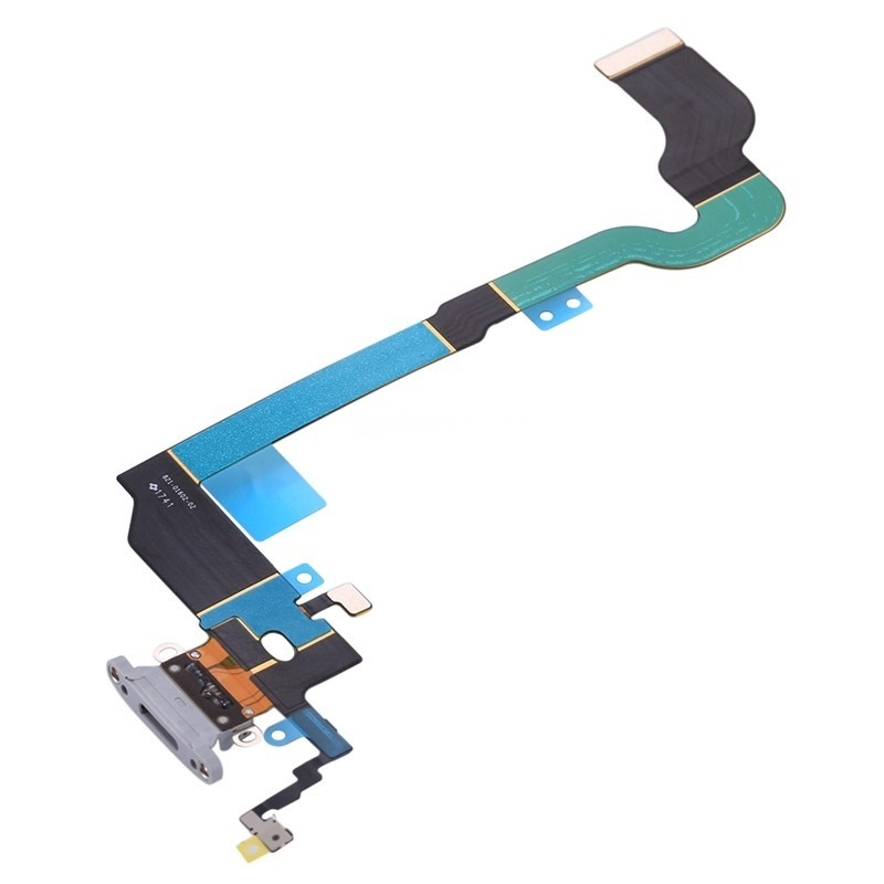 Charging Port Flex Cable for iPhone X White Original