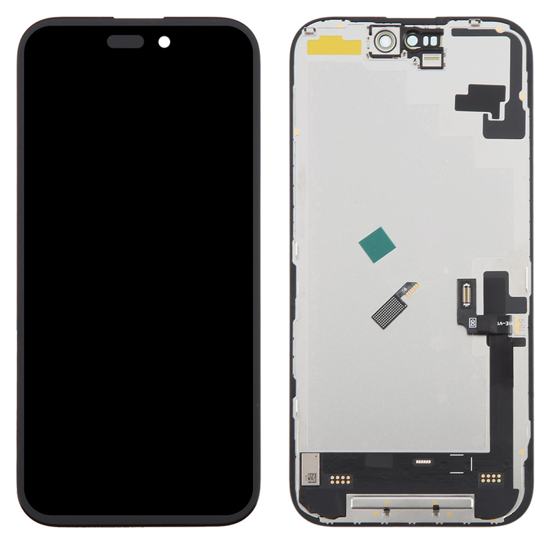 Screen Replacement for iPhone 16 DD Hard OLED Black HQ
