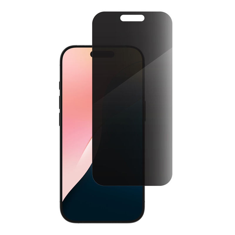 10pcs  360° Privacy Anti-Glare Full Screen Tempered Glass Screen Protector for iPhone 17 Pro Max Black