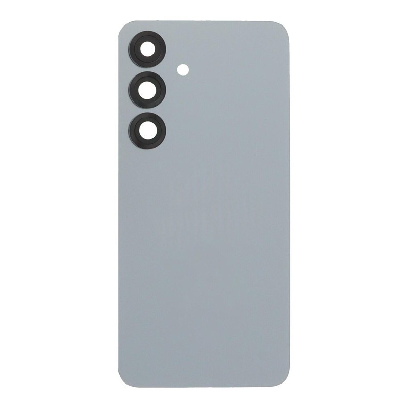Battery Door + Battery Door Adhesive + Back Camera Lens and Bezel for Samsung Galaxy S25 Silver Shadow OEM