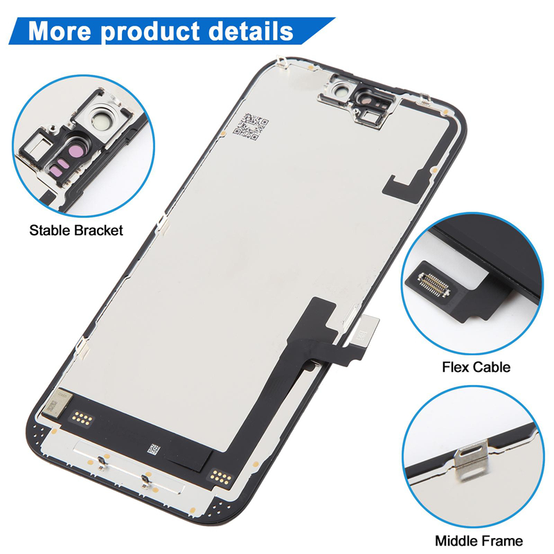 Screen Replacement for iPhone 16 IC Removable Version JK Black Incell