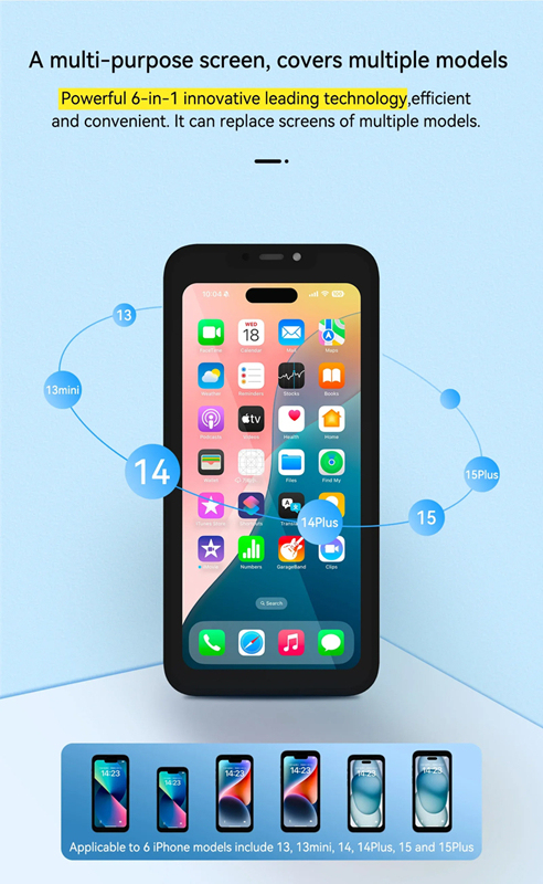 JC S36P Quick Fault Detection Universal Screen for iPhone iPhone 13 Pro/13 Pro Max/14 Pro /14 Pro Max/15 Pro/15 Pro Max/16 Pro/16 Pro Max