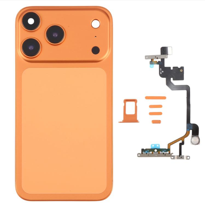 Back Housing Cover with Appearance Imitation of iP17 Pro for iPhone XR(Orange)