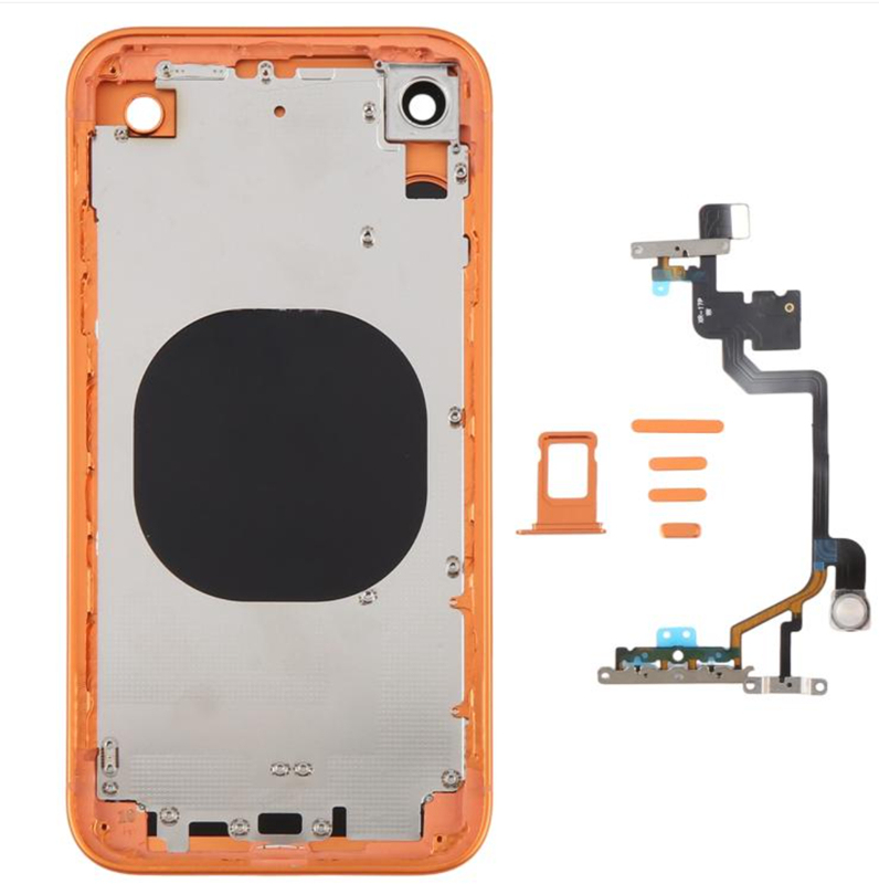 Back Housing Cover with Appearance Imitation of iP17 Pro for iPhone XR(Orange)