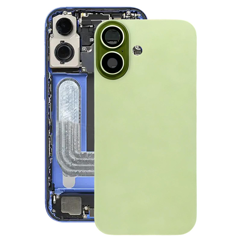 Battery Door + Back Camera Lens and Bezel with Magnetism Ring+Metal Plate for iPhone 17 Sage HQ