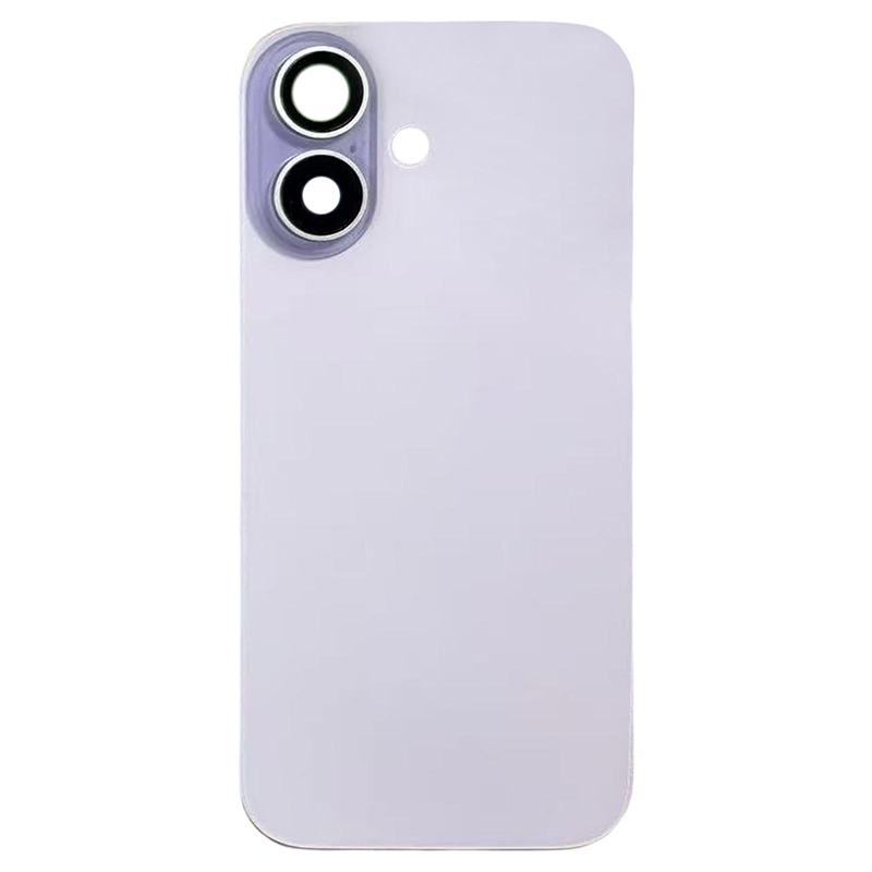 Battery Door + Back Camera Lens and Bezel with Magnetism Ring+Metal Plate for iPhone 17 Lavender HQ