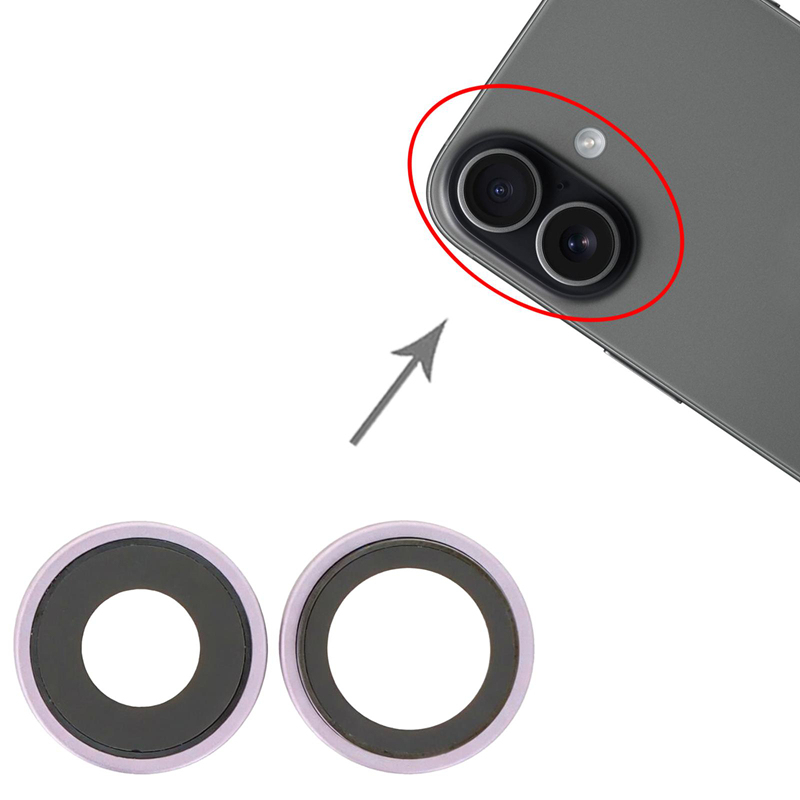 Back Camera Lens and Bezel for iPhone 17 Sage Premium 2pcs in one set