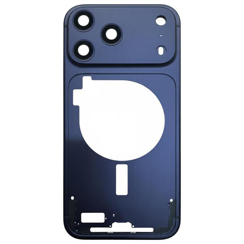 Middle Frame with Side Buttons  for iPhone 17 Pro Max European Version Blue OEM
