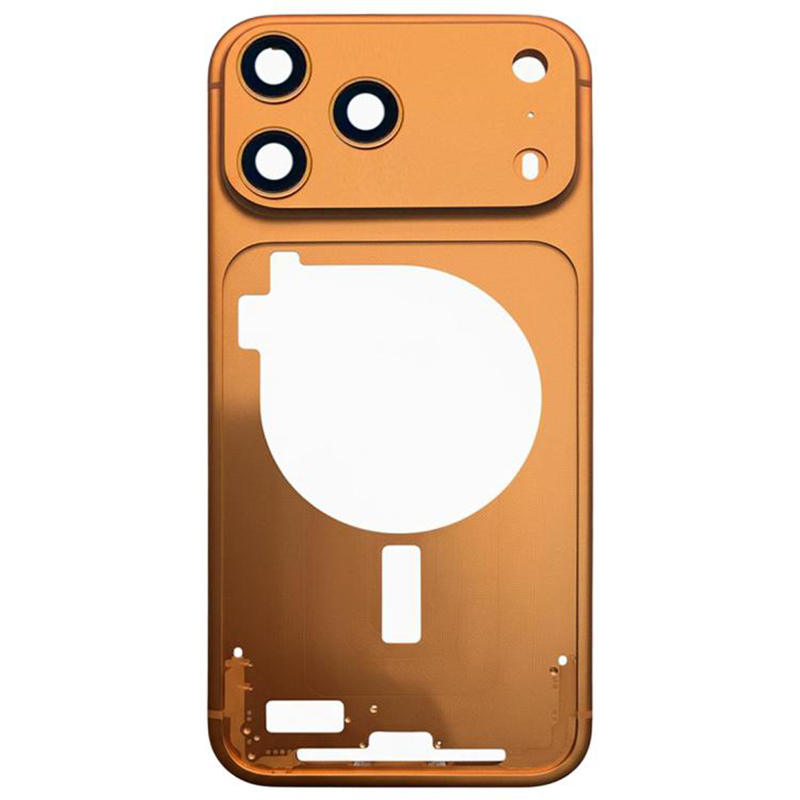 Middle Frame with Side Buttons  for iPhone 17 Pro Max European Version Orange OEM