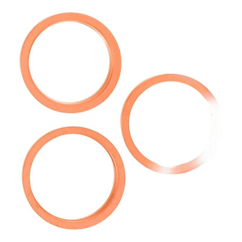 Rear Camera iron Ring Bezel for iPhone 17 Pro/17 Pro Max Orange 3pcs in one set