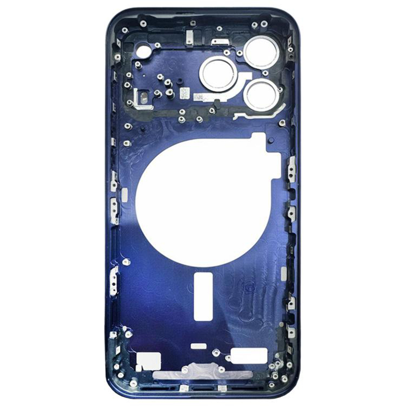Middle Frame with Side Buttons  for iPhone 17 Pro Max European Version Blue OEM