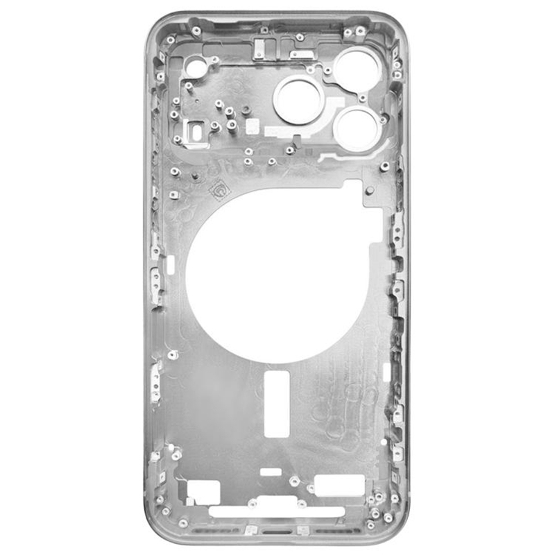 Middle Frame with Side Buttons  for iPhone 17 Pro Max European Version Silver OEM