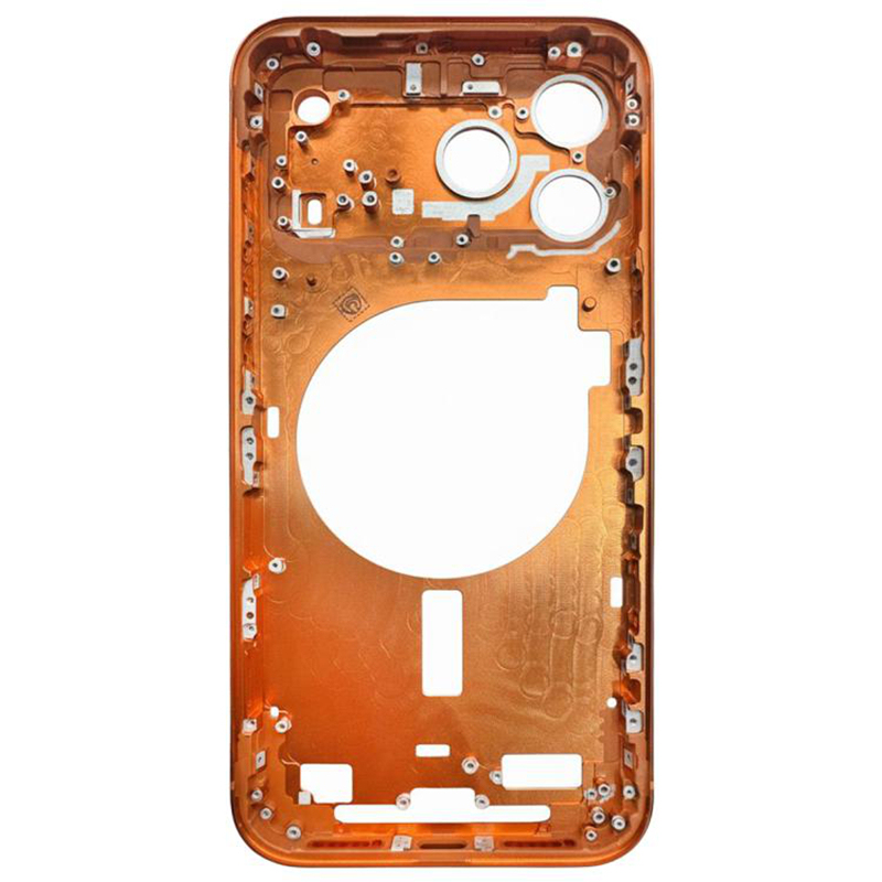 Middle Frame with Side Buttons  for iPhone 17 Pro Max European Version Orange OEM
