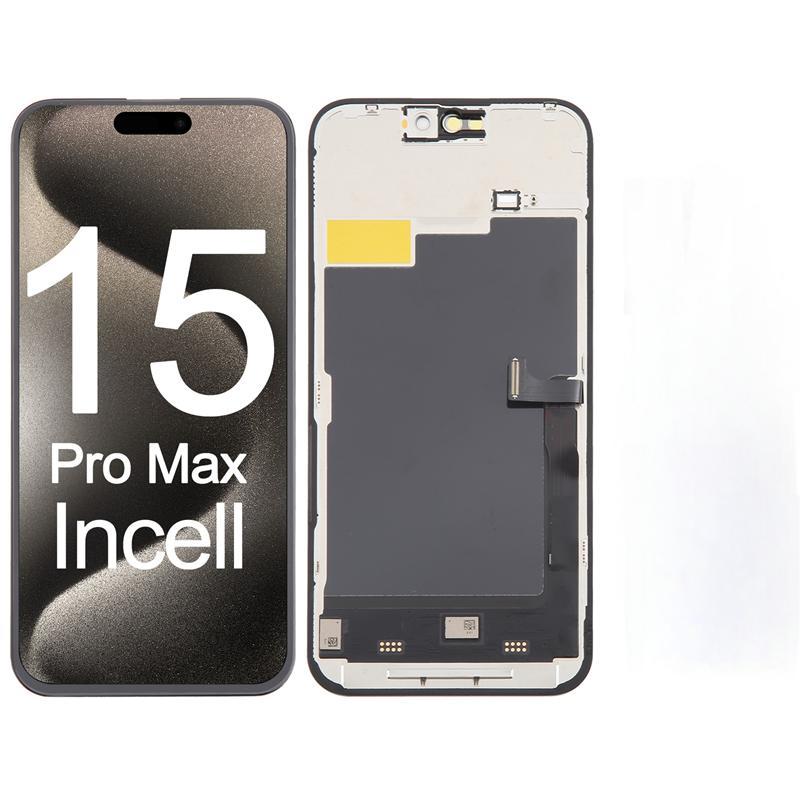 Screen Replacement for iPhone 15 Pro Max IC Removable Version JK Black Incell