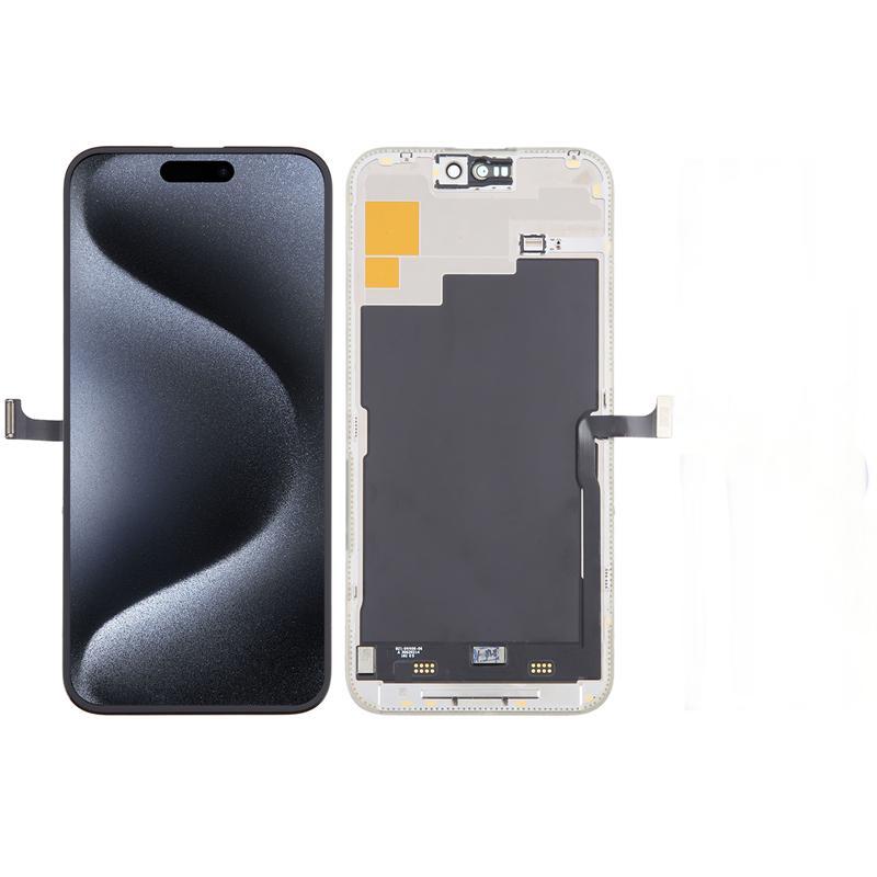 Screen Replacement for iPhone 15 Pro Max IC Removable Version RJ 120Hz Soft OLED Black HQ