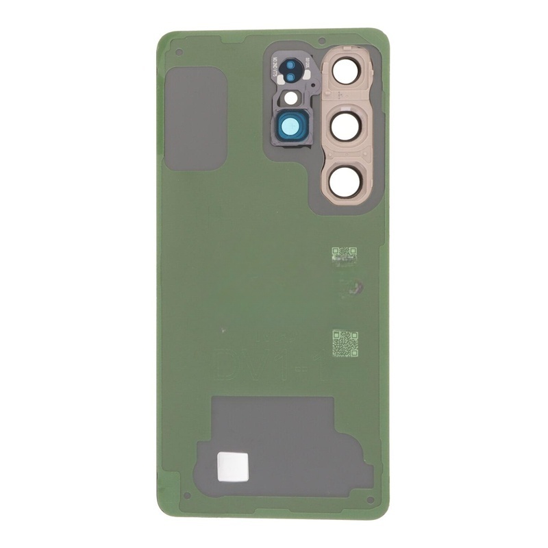 Battery Door + Battery Door Adhesive + Back Camera Lens and Bezel for Samsung Galaxy S26 Ultra Pink Gold OEM