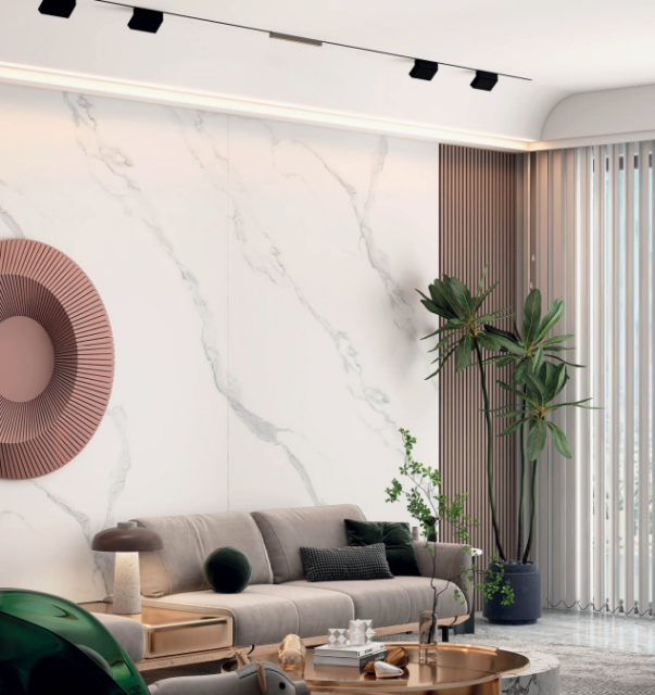 1.22x2.44m/2.8m High Glossy UV Marble Sheet