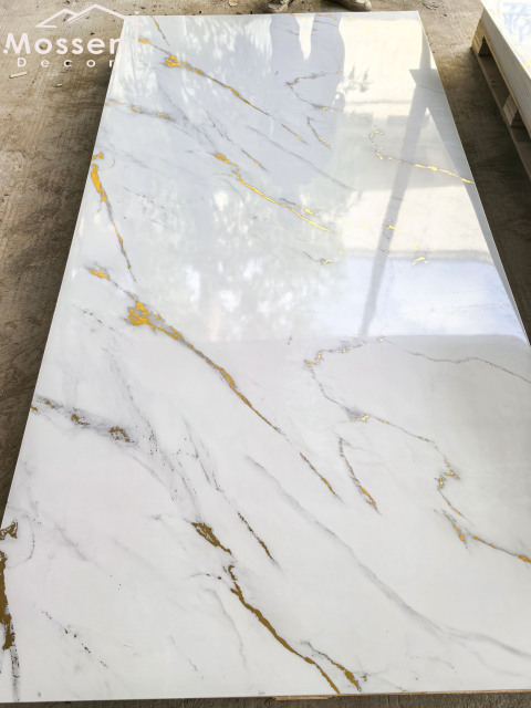 1.22x2.44m/2.8m High Glossy UV Marble Sheet