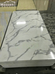 1.22x2.44m/2.8m White Marble UV Marble Sheet