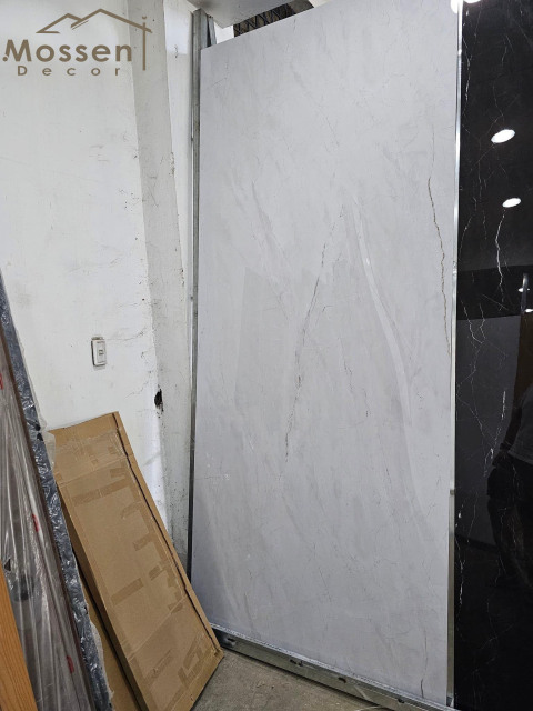 1.22x2.44m/2.8m White Marble UV Marble Sheet