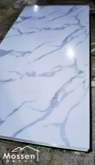 1.22x2.44m/2.8m White Marble UV Marble Sheet