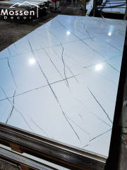 1.22x2.44m/2.8m White Marble UV Marble Sheet