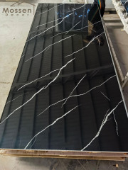 1.22x2.44m/2.8m Black Marble UV Marble Sheet