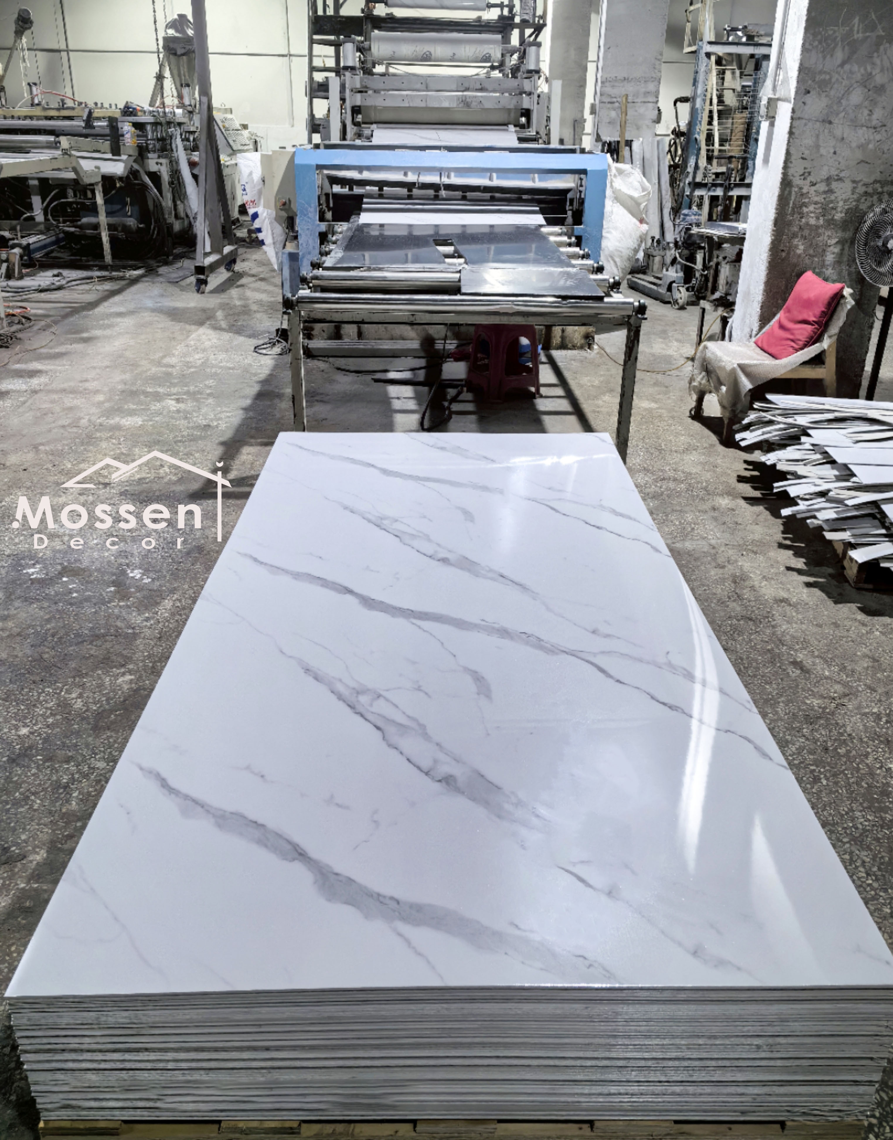 1.22x2.44m/2.8m White Marble UV Marble Sheet
