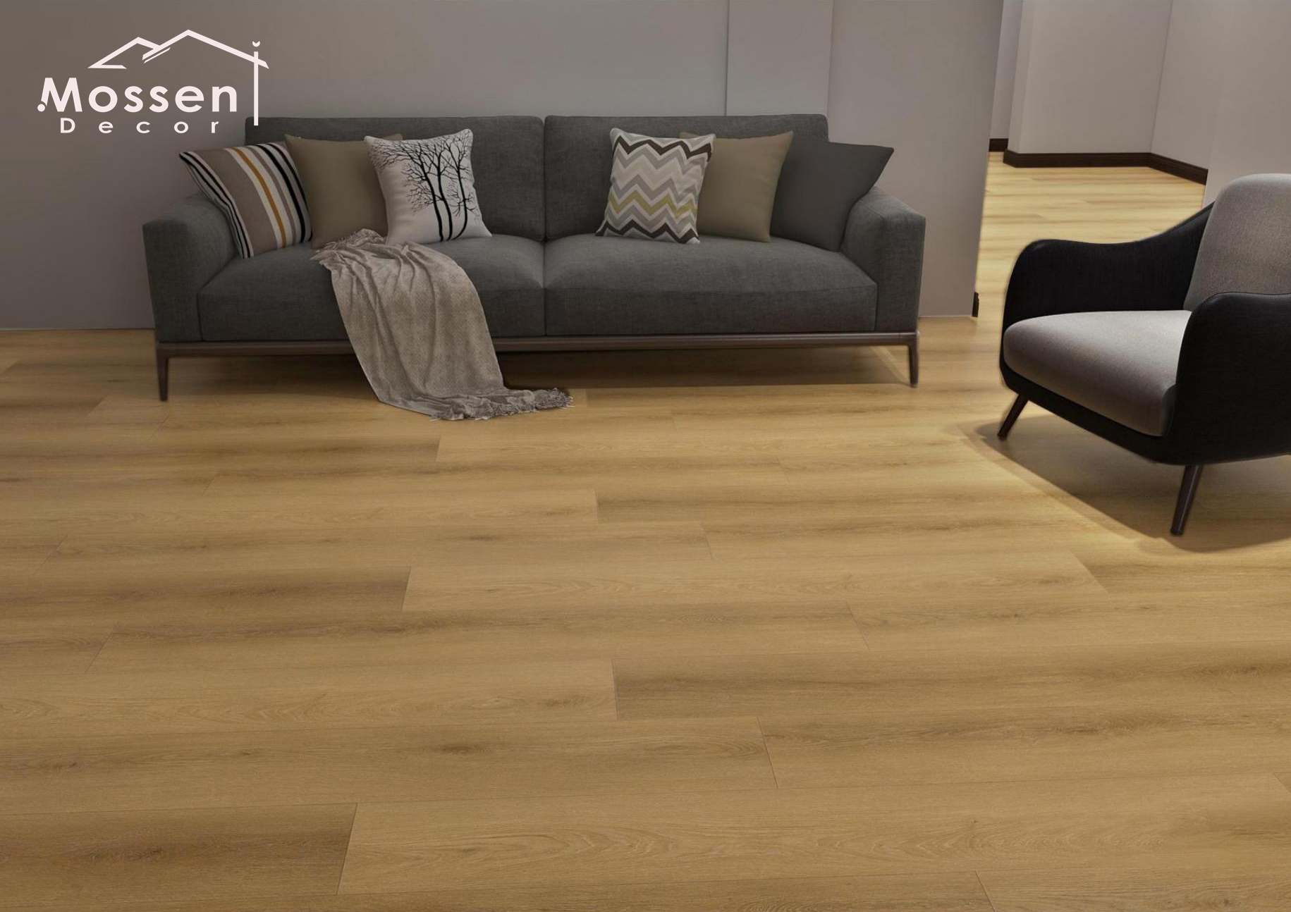 Waterproof SPC Flooring Scratch-Resistant Rigid Core for Bathrooms & Kitchens