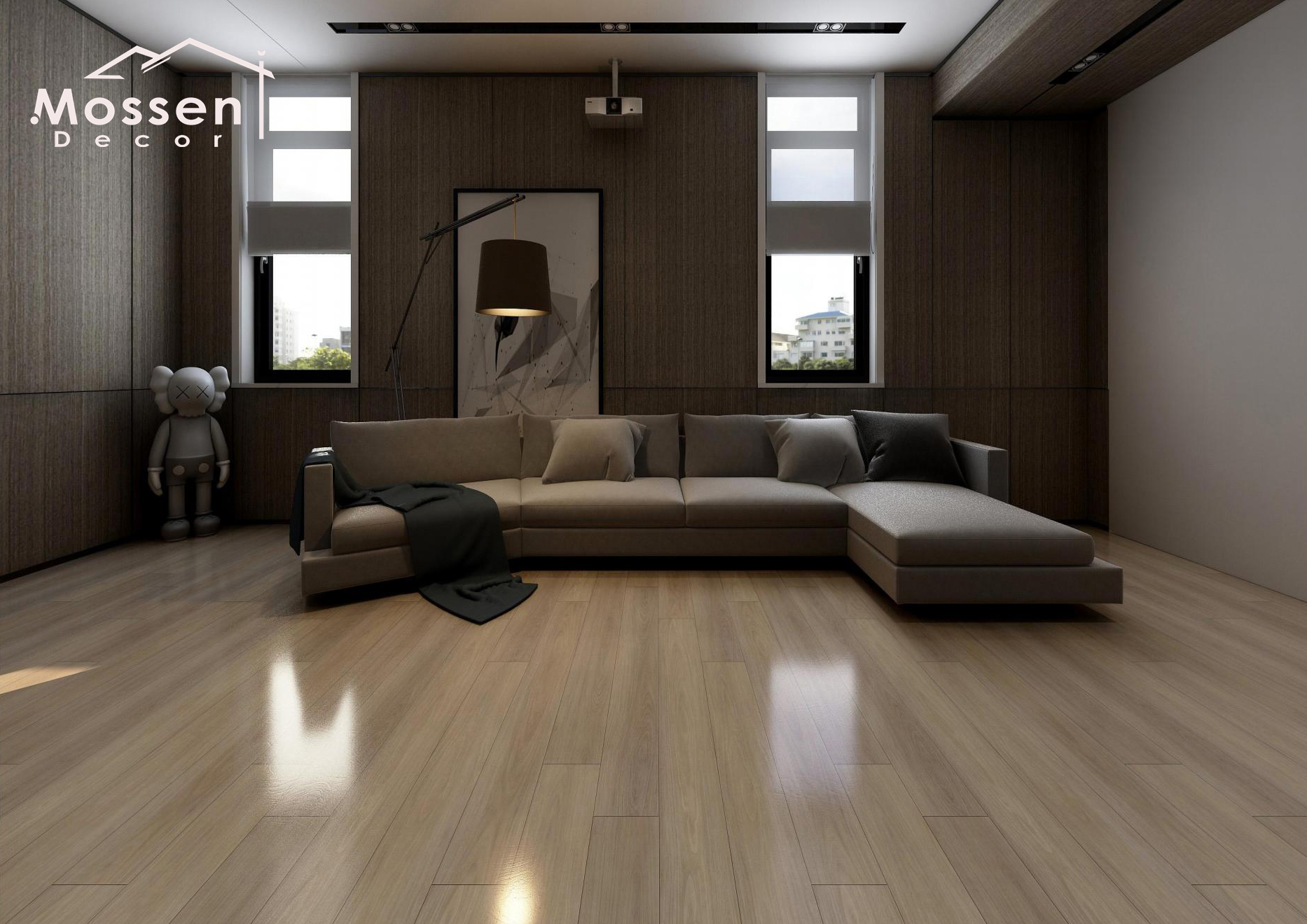 Waterproof SPC Flooring Scratch-Resistant Rigid Core for Bathrooms & Kitchens