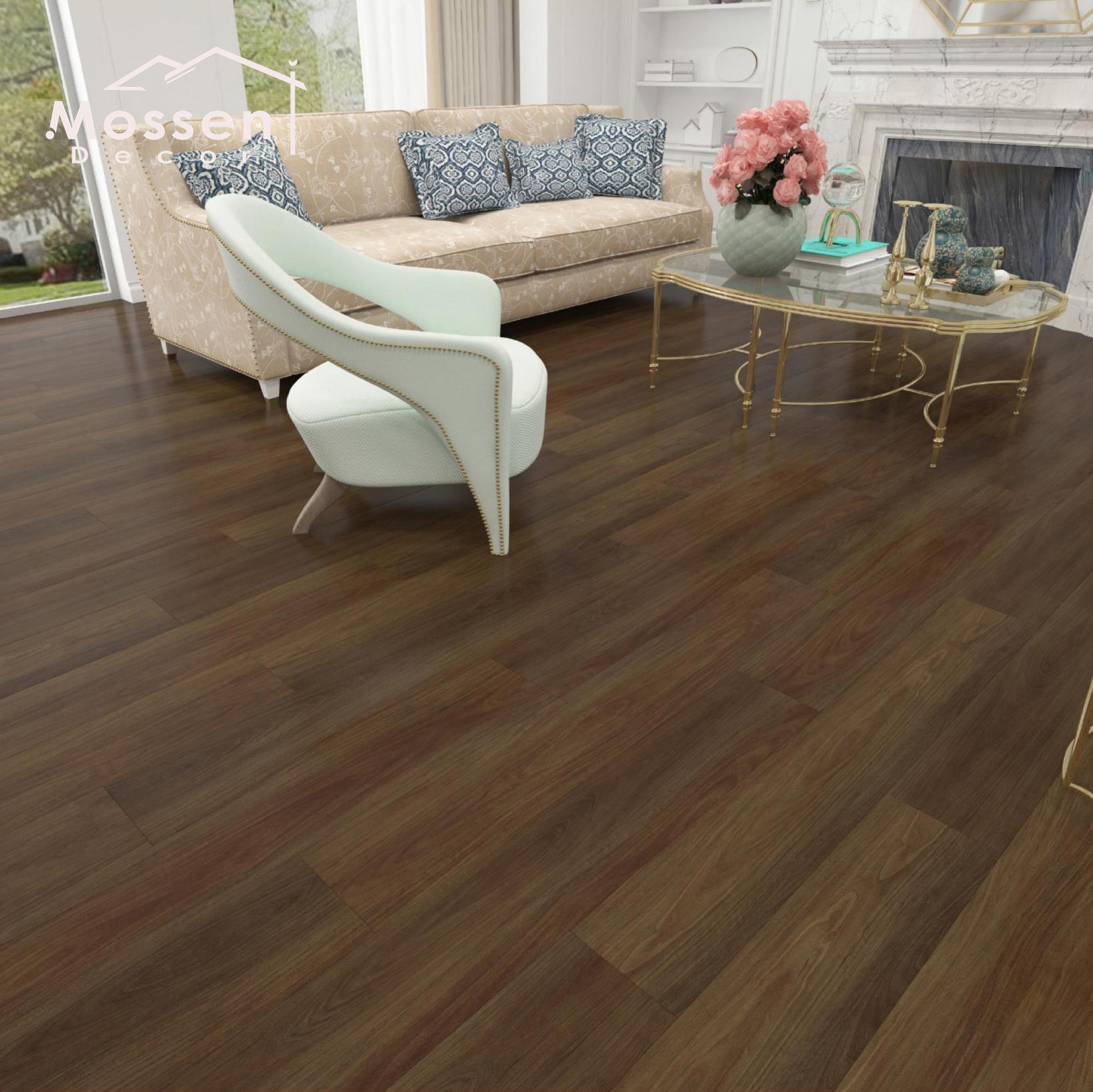 4/5/6MM Thickness 100% Waterproof Vinyl Click-Locking SPC Floor