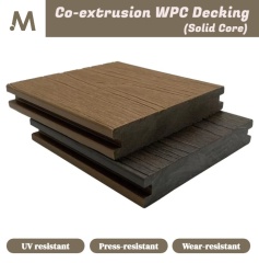 Co-extrusion Solid Core Round Hole Outdoor WPC Decking