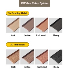 156X21X3000MM Outdoor 1ST Gen Flat Sanding Finish WPC Wall Panel