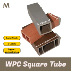 100X50MM / 80X40MM / 50X50MM Wood Plastic Composite Square Tube Timber