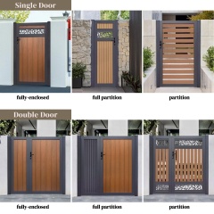 Customized Outdoor Co-extrusion WPC Fence Gate - White
