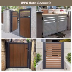 Customized Outdoor Co-extrusion WPC Fence Gate - White