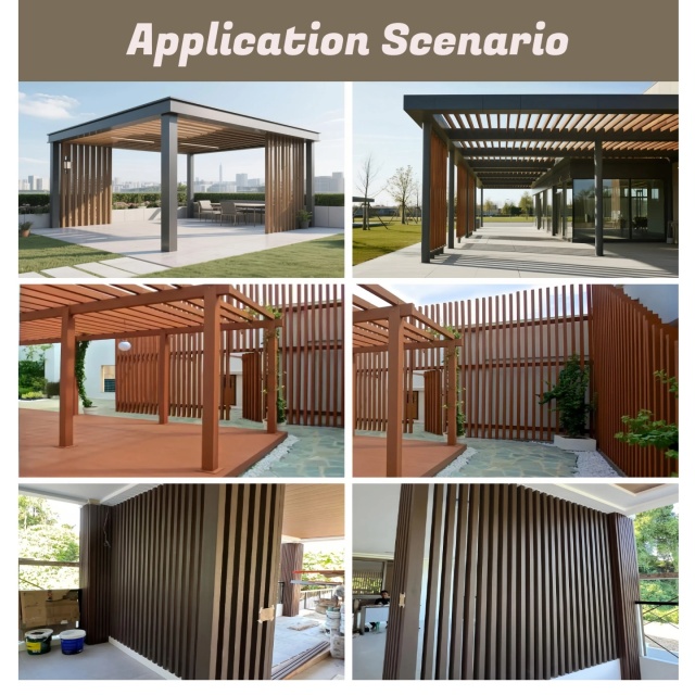 100X50MM / 80X40MM / 50X50MM Wood Plastic Composite Square Tube Timber