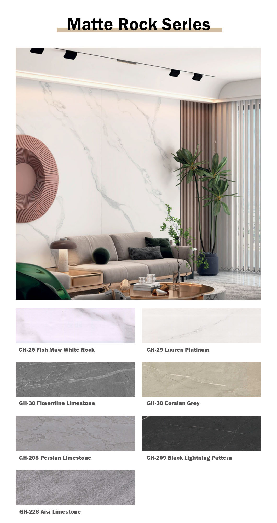 1220X2440MM Bamboo Charcoal Board - Matte Rock Design