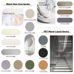 1220X2400MM Bamboo Charcoal Board - PET Metal Design