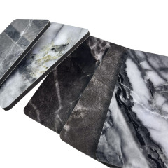 1220X2440MM Bamboo Charcoal Board - High Gloss PET Marble Design